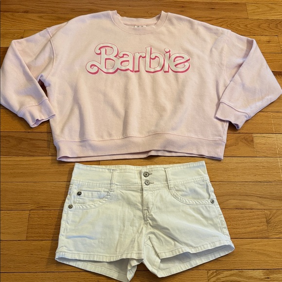 Barbie Pink Cropped Sweatshirt - Picture 2 of 9